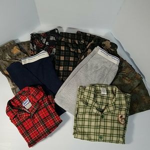 9 PCS Pajama Tops & Bottoms Boys 5 to 8 Yrs Old